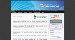 Desktop Screenshot of monthlycashthruoptions.com