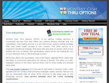 Tablet Screenshot of monthlycashthruoptions.com